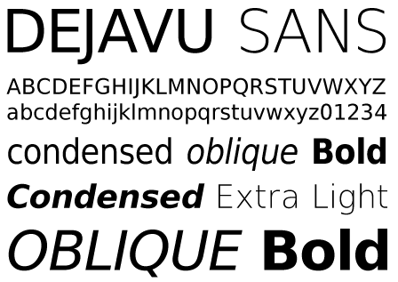 Free font – DejaVu