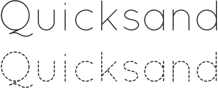 Free font – Quicksand