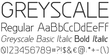 Free font – Greyscale Basic